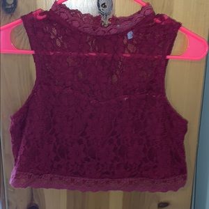 Lace crop top